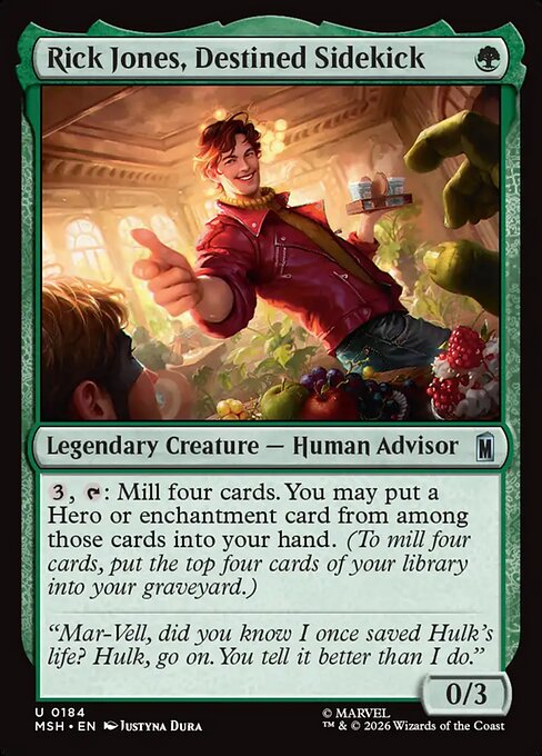 Rick Jones, Destined Sidekick (MSH 184)