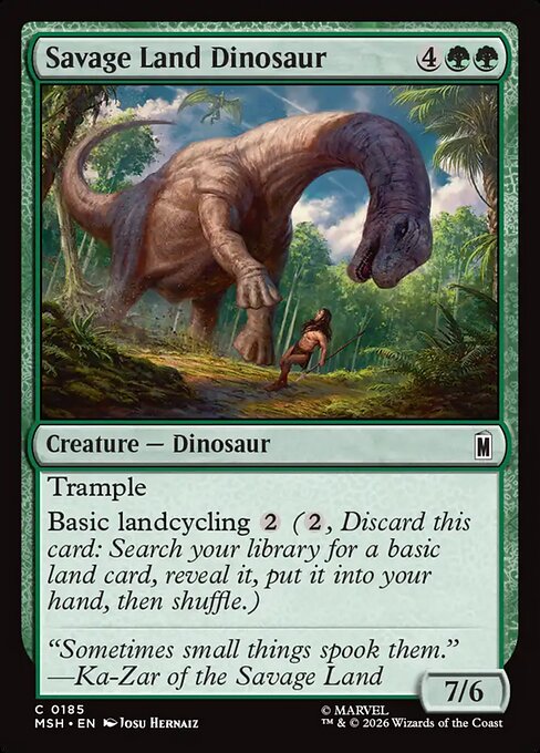 Savage Land Dinosaur (MSH 185)