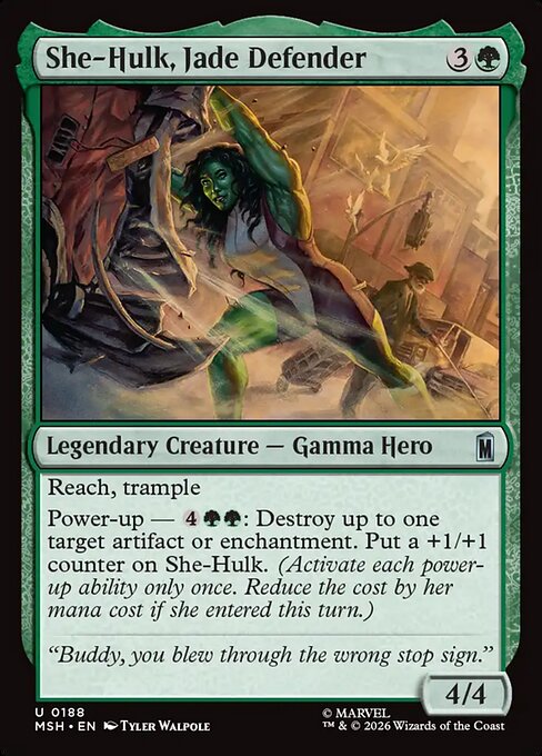 She-Hulk, Jade Defender (MSH 188)