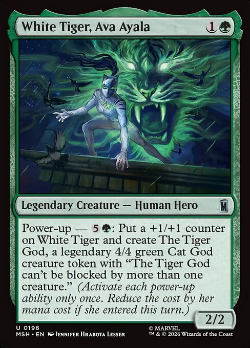White Tiger, Ava Ayala (MSH 196)