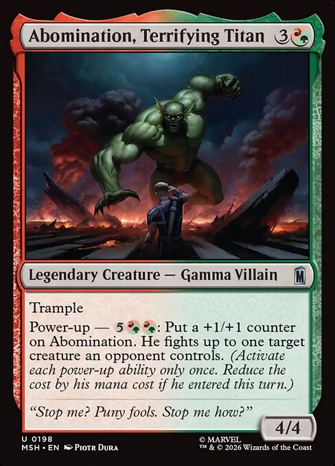 Abomination, Terrifying Titan (MSH 198)