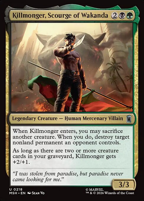 Killmonger, Scourge of Wakanda (MSH 218)