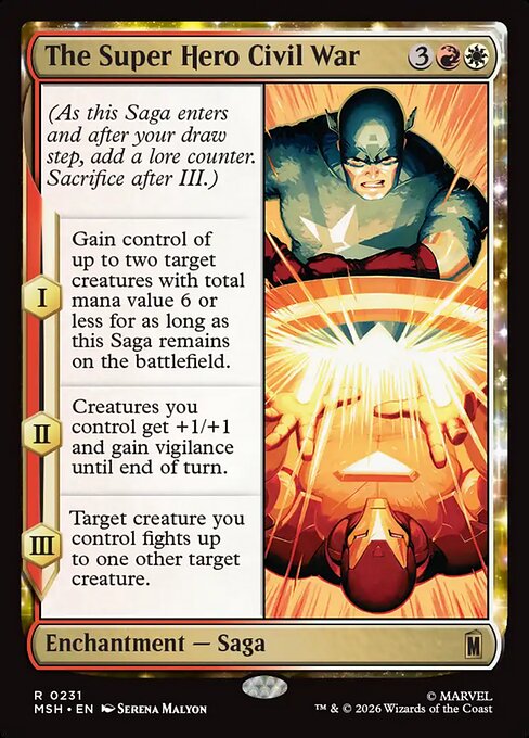 The Super Hero Civil War (MSH 231)