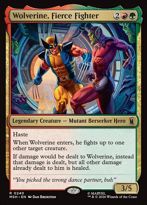 Wolverine, Fierce Fighter (MSH 240)