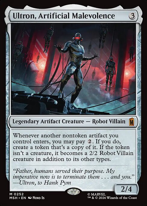 Ultron, Artificial Malevolence (MSH 252)