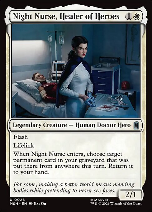 Night Nurse, Healer of Heroes (MSH 26)