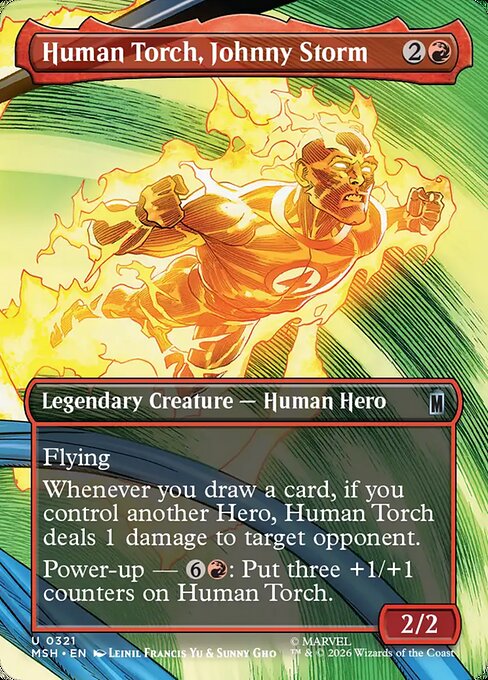 Human Torch, Johnny Storm (MSH 321)