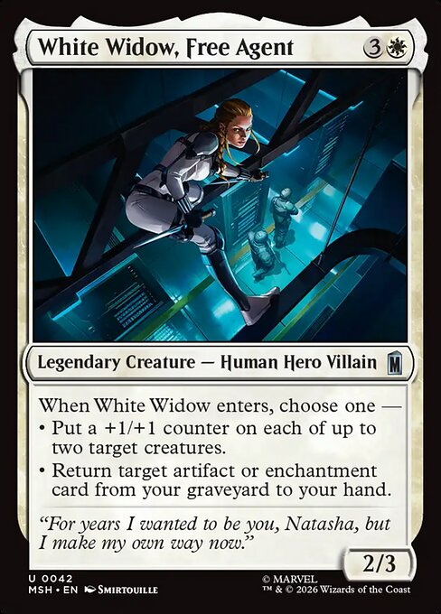 White Widow, Free Agent (MSH 42)