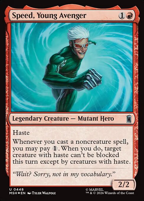 Speed, Young Avenger (MSH 448)