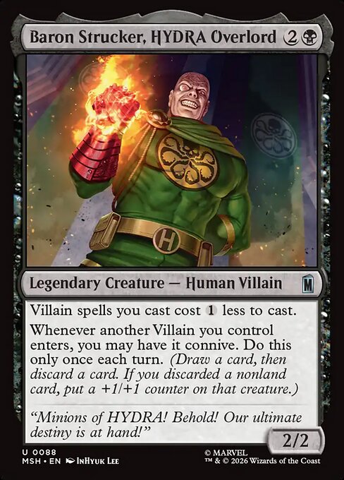 Baron Strucker, HYDRA Overlord (MSH 88)