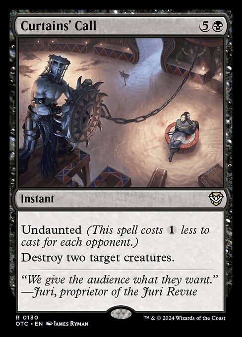 Curtains' Call (OTC 130)