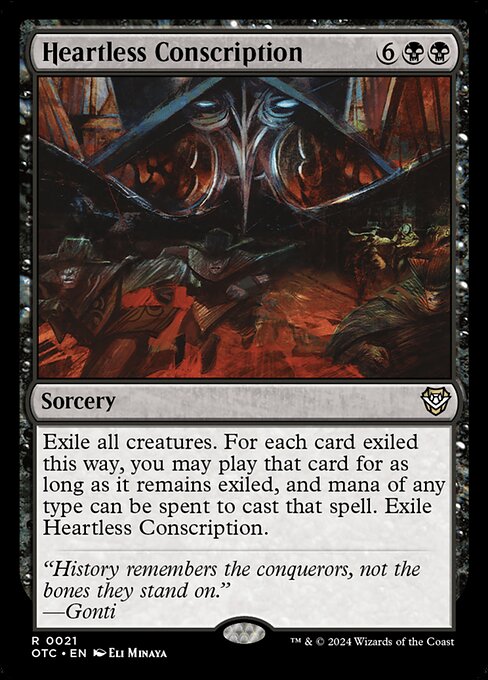 Heartless Conscription (OTC 21)