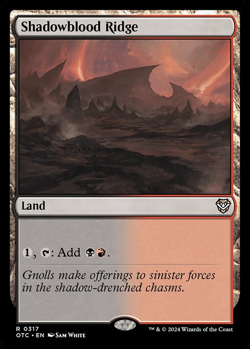 Shadowblood Ridge (OTC 317)