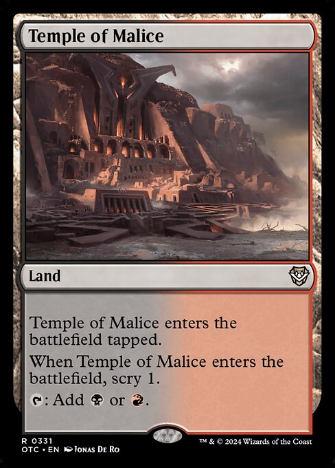 Temple of Malice (OTC 331)