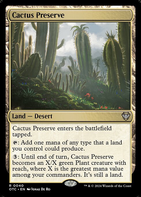 Cactus Preserve (OTC 40)