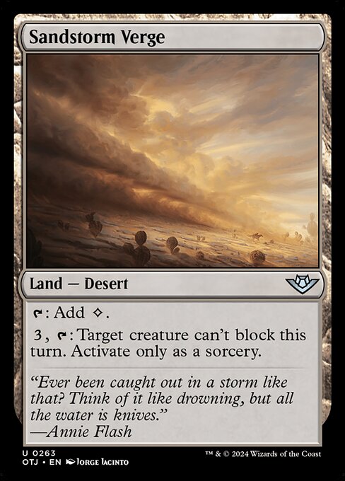 Sandstorm Verge (OTJ 263)
