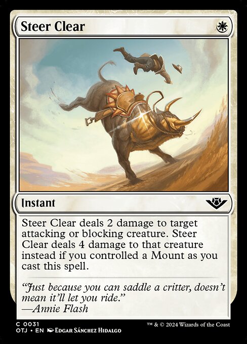 Steer Clear (OTJ 31)