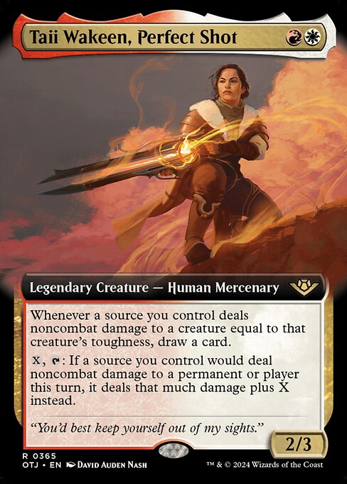 Taii Wakeen, Perfect Shot (OTJ 365)