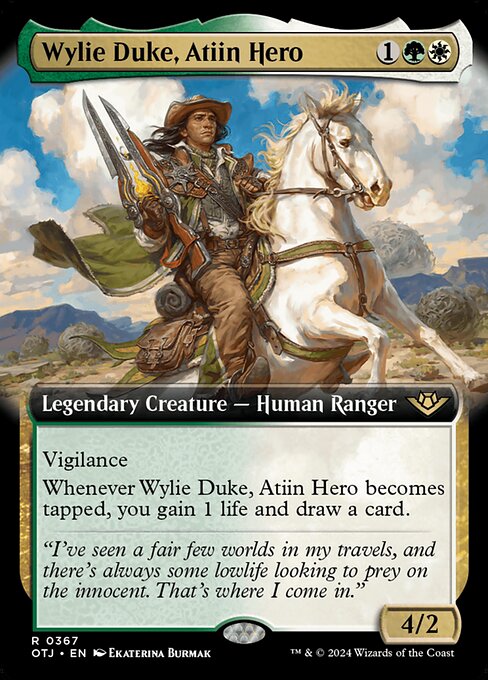Wylie Duke, Atiin Hero (OTJ 367)