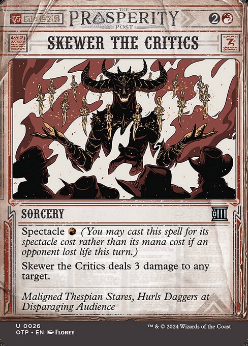 Skewer the Critics (OTP 26)