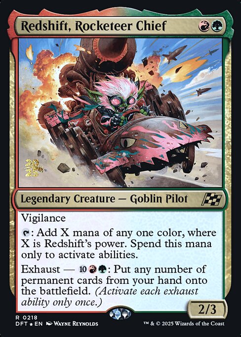 Redshift, Rocketeer Chief (PDFT 218s)