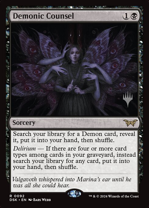 Demonic Counsel (PDSK 92p)