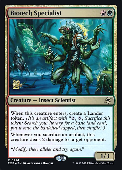 Biotech Specialist (PEOE 214s)