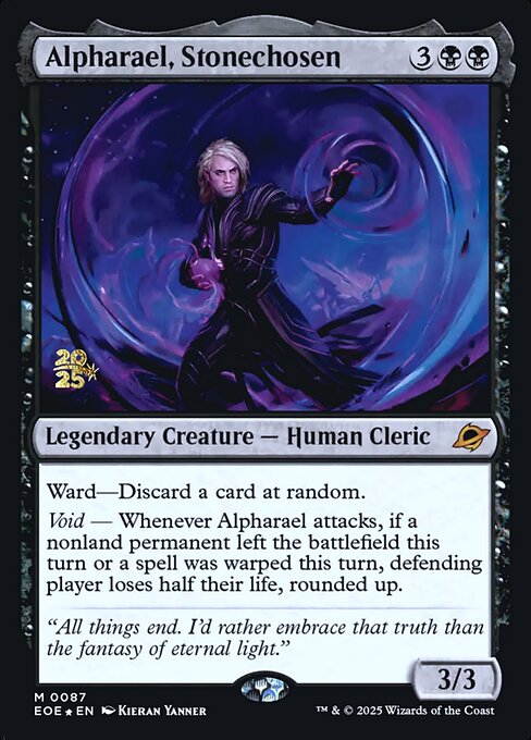 Alpharael, Stonechosen (PEOE 87s)