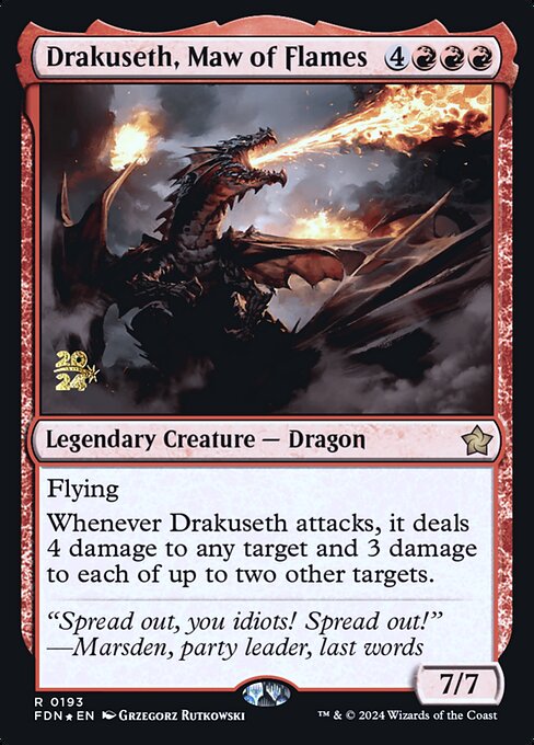 Drakuseth, Maw of Flames (PFDN 193s)