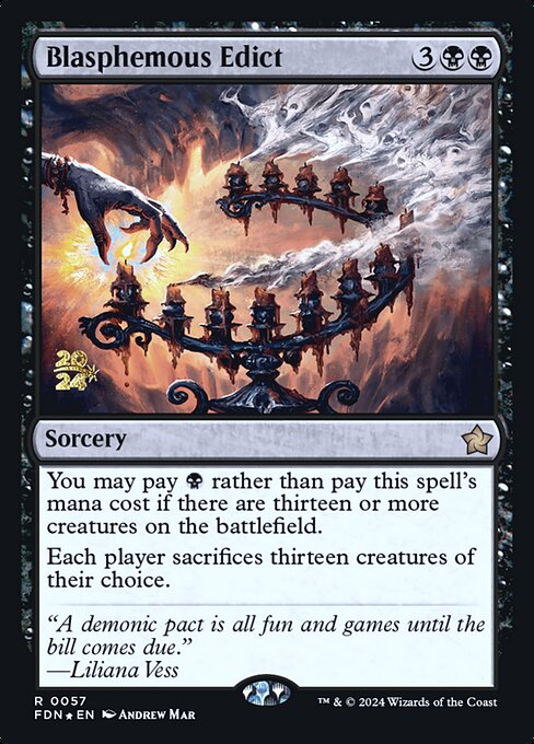 Blasphemous Edict (PFDN 57s)