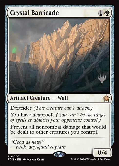 Crystal Barricade (PFDN 7p)