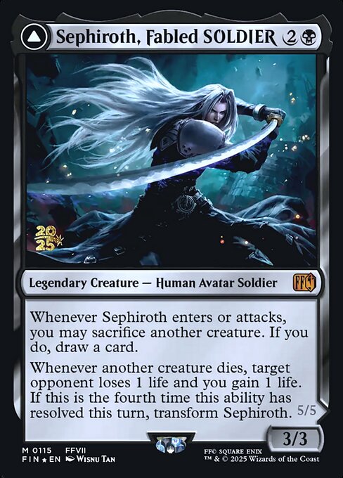Sephiroth, Fabled SOLDIER // Sephiroth, One-Winged Angel (PFIN 115s)