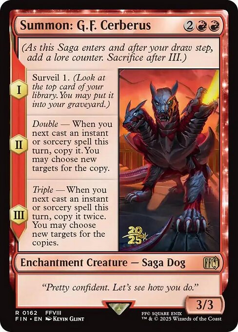 Summon: G.F. Cerberus (PFIN 162s)