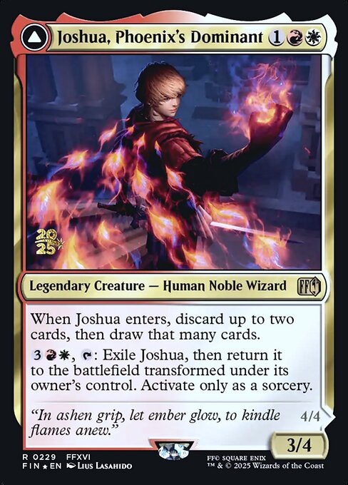 Joshua, Phoenix's Dominant // Phoenix, Warden of Fire (PFIN 229s)