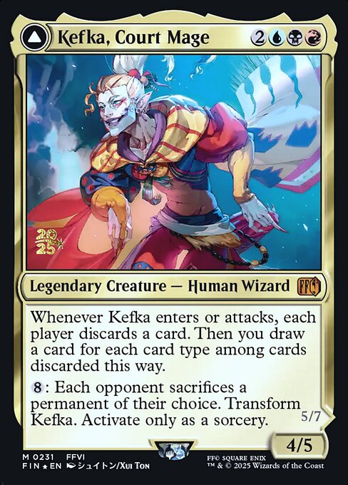 Kefka, Court Mage // Kefka, Ruler of Ruin (PFIN 231s)