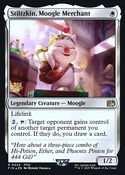 Stiltzkin, Moogle Merchant (PFIN 34s)