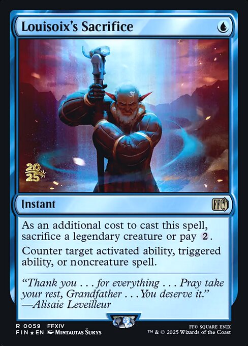 Louisoix's Sacrifice (PFIN 59s)