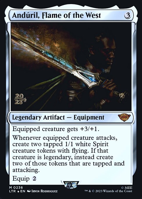 Andúril, Flame of the West (PLTR 236s)