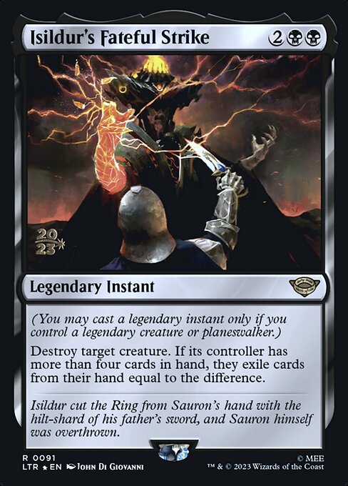 Isildur's Fateful Strike (PLTR 91s)