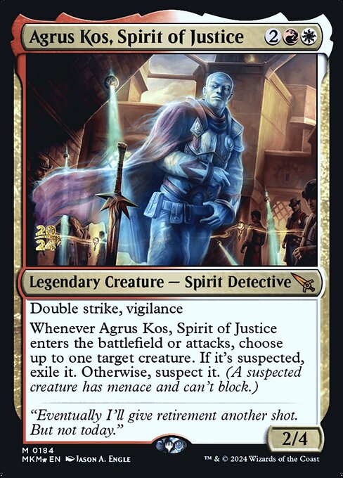 Agrus Kos, Spirit of Justice (PMKM 184s)