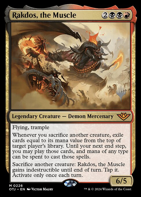 Rakdos, the Muscle (POTJ 226p)