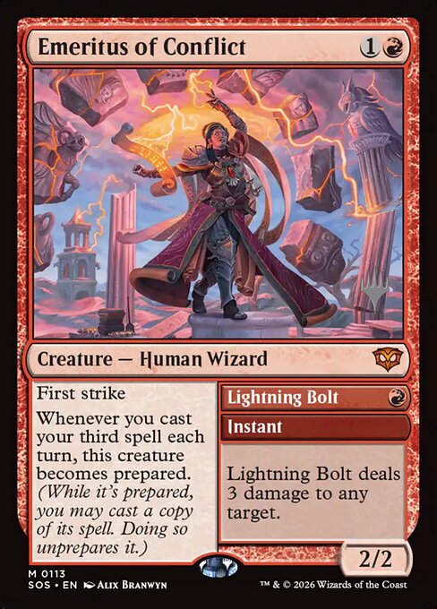 Emeritus of Conflict // Lightning Bolt (PSOS 113p)