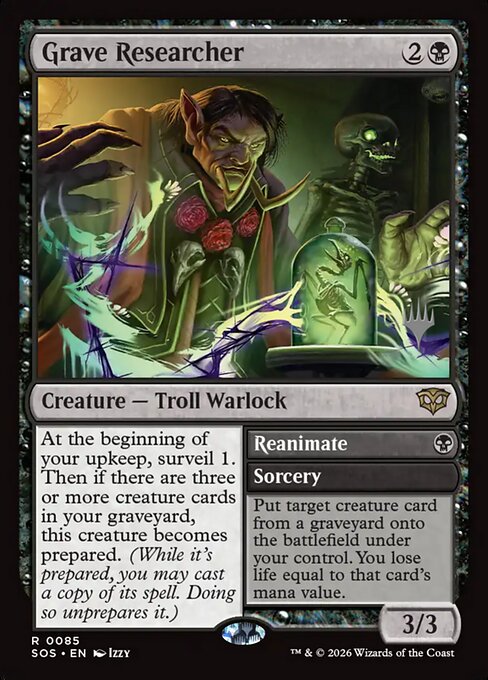 Grave Researcher // Reanimate (PSOS 85p)