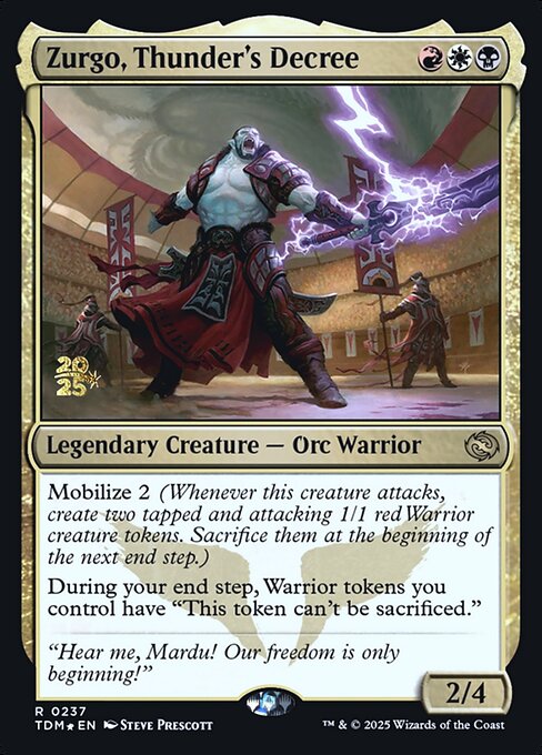 Zurgo, Thunder's Decree (PTDM 237s)
