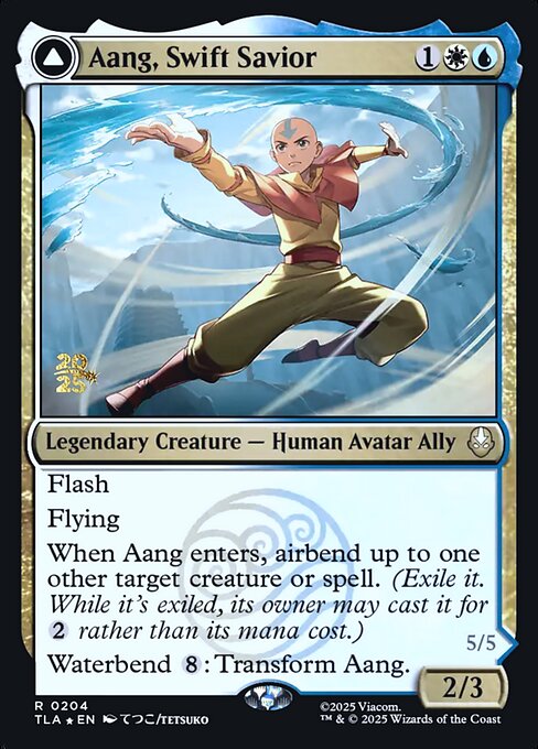 Aang, Swift Savior // Aang and La, Ocean's Fury (PTLA 204s)