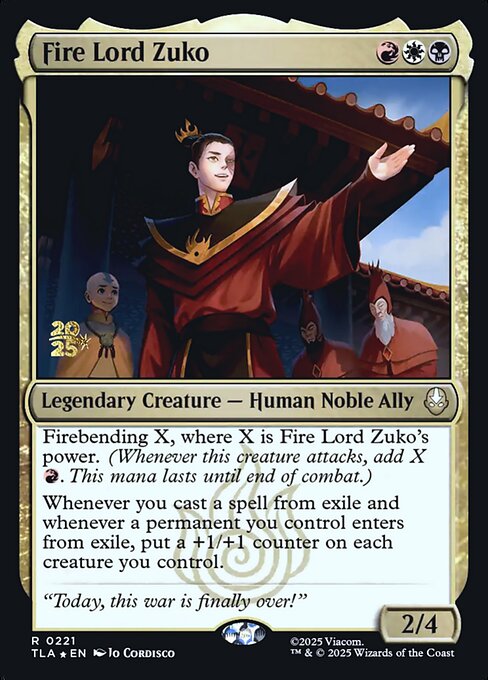 Fire Lord Zuko (PTLA 221s)
