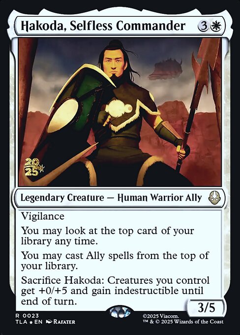 Hakoda, Selfless Commander (PTLA 23s)