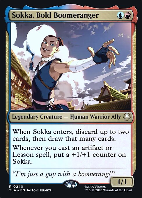 Sokka, Bold Boomeranger (PTLA 240s)