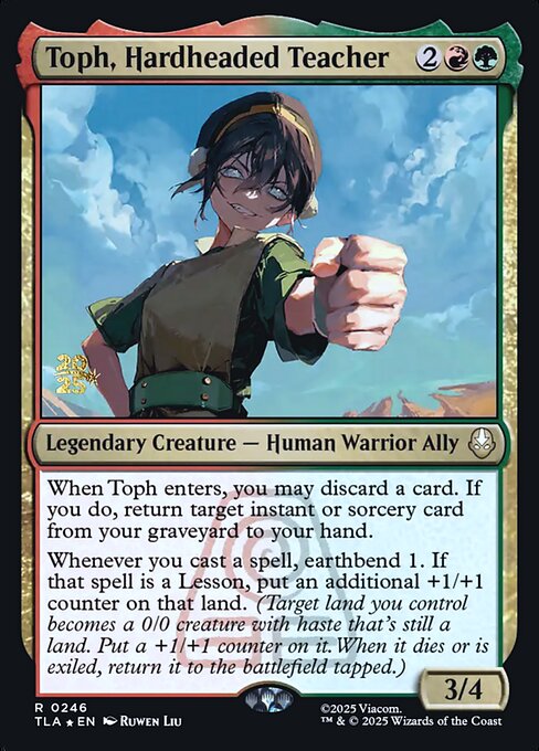 Toph, Hardheaded Teacher (PTLA 246s)