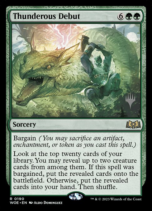 Thunderous Debut (PWOE 190p)